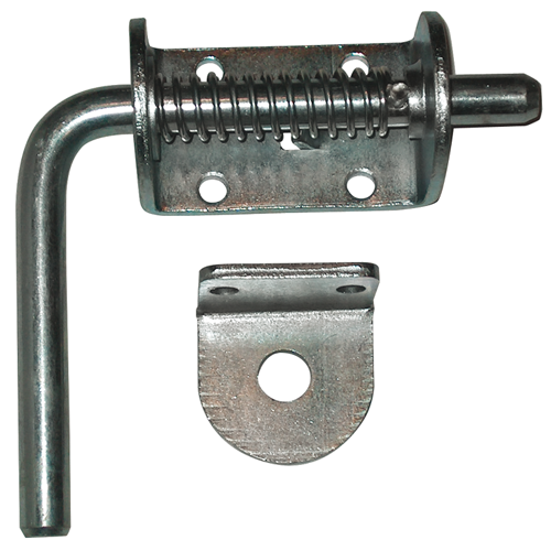 1/2" ZINC PLATED SPRING LATCH ASSEMBLY WITH KEEPER - RACKTRENDZ