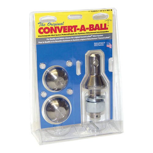 Convert A Ball 904B - 2" & 2-5/16" Chrome Trailer Hitch Ball - RACKTRENDZ