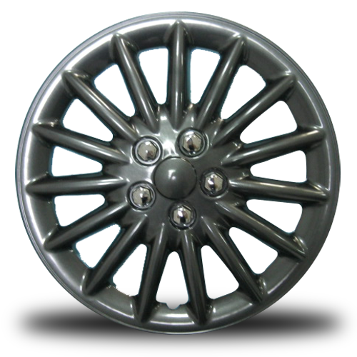 RTX 18815GM - (4) ABS Wheel Covers - Gunmetal 15