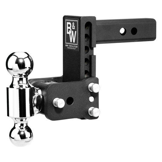 BW TS10037B - "Tow & Stow" Magnum Receiver Hitch Double - Ball Mount - RACKTRENDZ