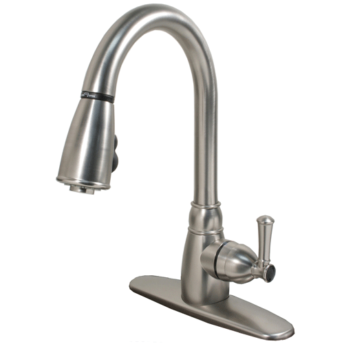 PULL DOWN FAUCET WITH PLATE - RACKTRENDZ