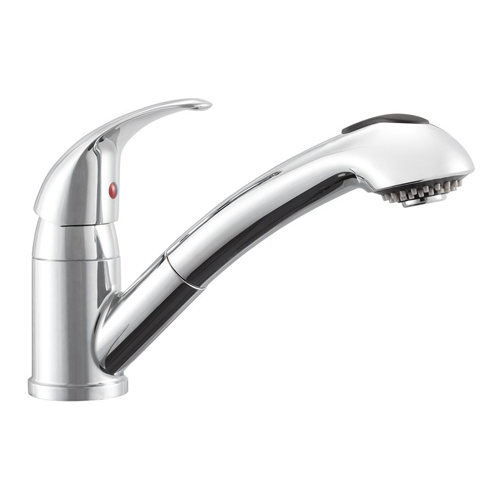 Dura Faucet DF-NMK852-CP - Dura Designer Pull-Out RV Kitchen Faucet - Chrome Polished - RACKTRENDZ