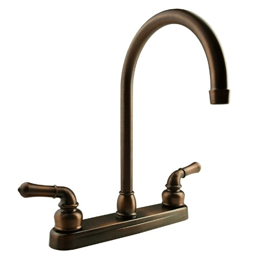 Dura Faucet DF-PK330HC-ORB - Dura J-Spout RV Kitchen Faucet - Oil Rubbed Bronze - RACKTRENDZ