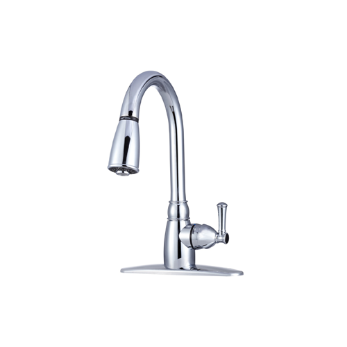 Dura Faucet DF-PK160-CP - Dura Non-Metallic Pull-Down RV Kitchen Faucet - Chrome Polished - RACKTRENDZ