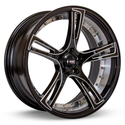 RTX® (R-Spec) • 081663 • Assassin • Noir avec rayons fraisés • 20x10,5 5x114,3 ET35 CB73.1