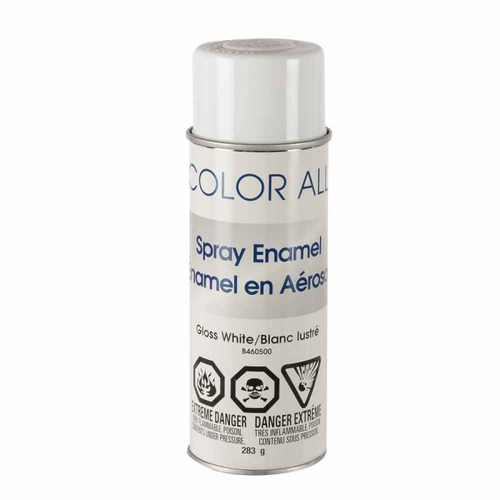 Krylon B460500-6 - Peinture en aérosol couleur tout émail - Blanc brillant - 16 oz - Paquet de 6