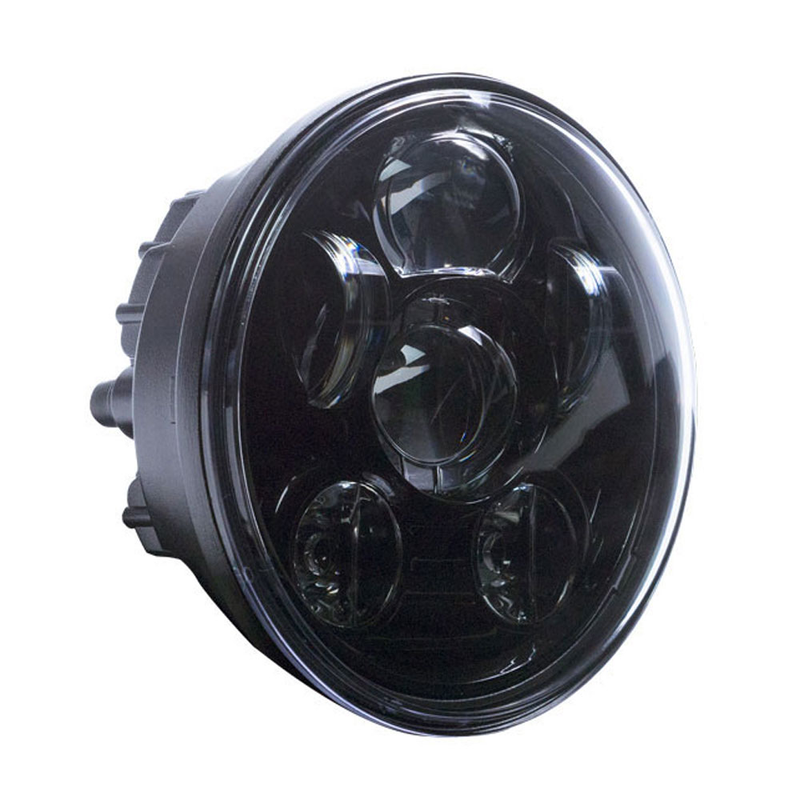 Load image into Gallery viewer, Saddle Tramp BC-562B - Round Motorcycle Headlights with Black Face 5.6 Inch - RACKTRENDZ
