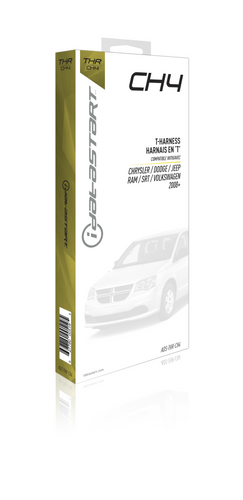 iDatastart ADS-THR-CH4 - T-Harness for HC and DC3 Series for Selected Chrysler 2008 and Up (KEY Start and PUSH Button Start Vehicles) - RACKTRENDZ