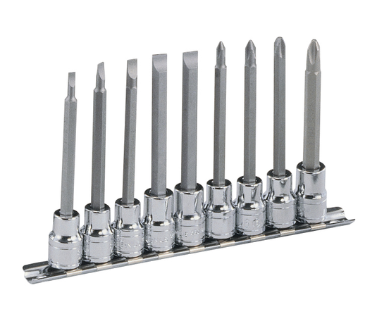 9PC 3/8"DR SLOTTED & PHILIPS L