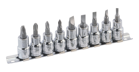 9PCS BITS ASSORTIES 3/8"DR