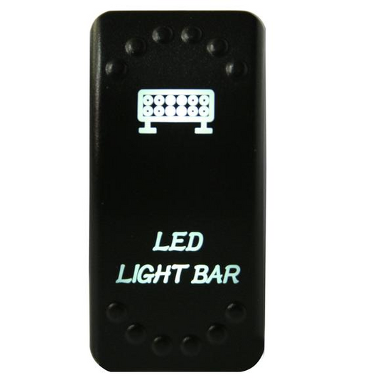 Bulldog Winch 20260 - Rocker Switch-ON/OFF 5-Pin LED Light Bar - White - RACKTRENDZ