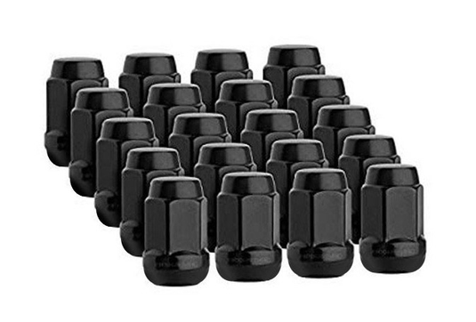 RTX® • KITN0902B-5 • Lug Nut Kits • Hex Lug Nuts • 20 Nuts • Black • Conical • 1/2