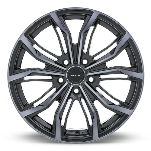 RTX® (RTX) • 082436 • Black Widow • Black Machined Grey • 18x8 5x108 ET40 CB63.4