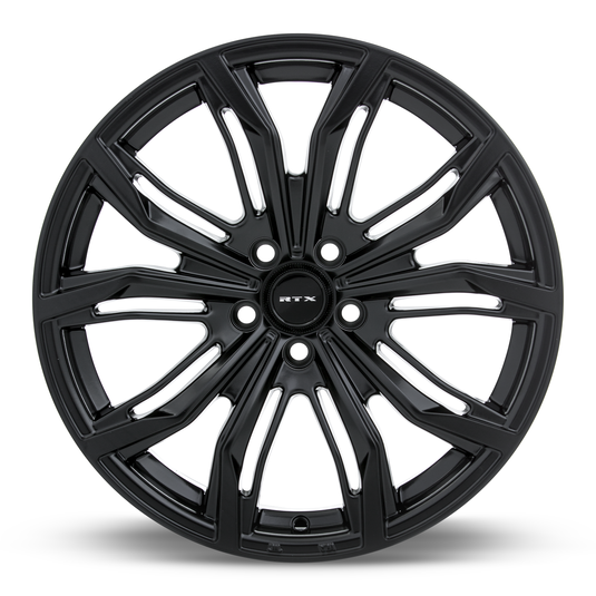 RTX® (RTX) • 082412 • Black Widow • Satin Black • 22x9.5 5x108 ET38 CB63.4