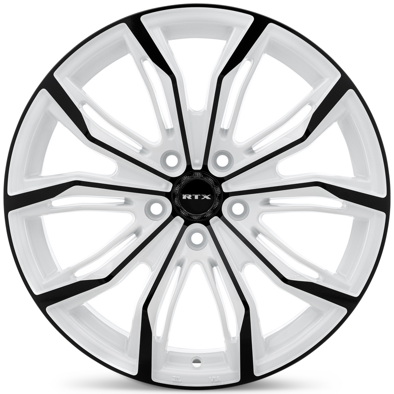 Load image into Gallery viewer, RTX® (RTX) • 083258 • Black Widow • White &amp; Black • 18x8 5x114.3 ET42 CB73.1
