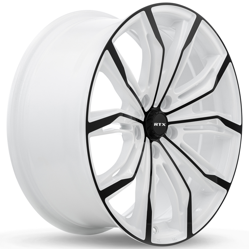 Load image into Gallery viewer, RTX® (RTX) • 083258 • Black Widow • White &amp; Black • 18x8 5x114.3 ET42 CB73.1
