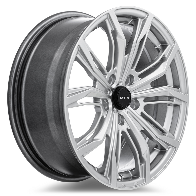 Load image into Gallery viewer, RTX® (RTX) • 083255 • Black Widow • Hyper Silver • 18x8 5x114.3 ET42 CB73.1
