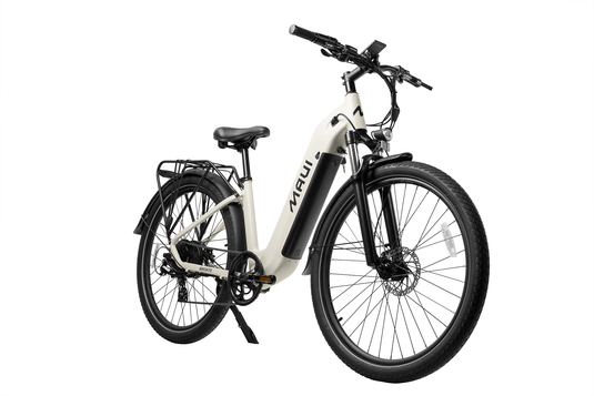 Maui MBCT01WHT - Vélo de ville électrique step-thru 500w blanc