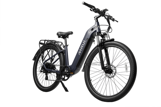 Maui MBCT01BLU - Vélo de ville électrique step-thru 500w marine