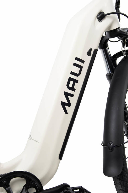 Maui MBCT01WHT - Vélo de ville électrique step-thru 500w blanc