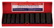 Genius CD-410M - 10 Piece 1/2” Dr. Metric Deep Impact Socket Set