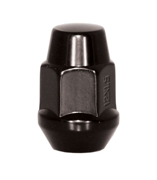 Ceco CD1709SBK-100 - (100) Black Bulge Acorn 2-PC Cone Seat Nut 14X1.5 35mm 19mm Hex