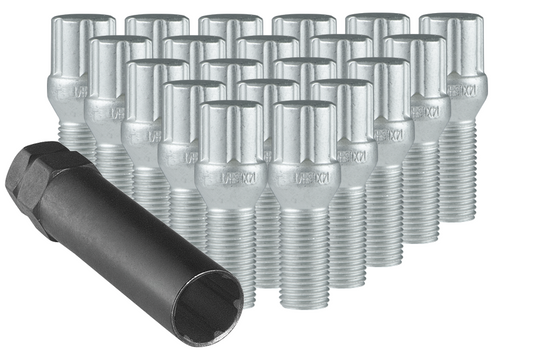 Ceco - (20) Dacromet 6 Spline Bolts 14X1.50 28mm Thread Length W/LOCK - RACKTRENDZ