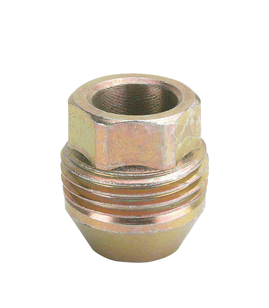 Ceco CD2007S - (1) Copper OEM Chevrolet/GMC Style Dual Thread Acorn Open End Nut 12X1.5 28mm 19mm Hex