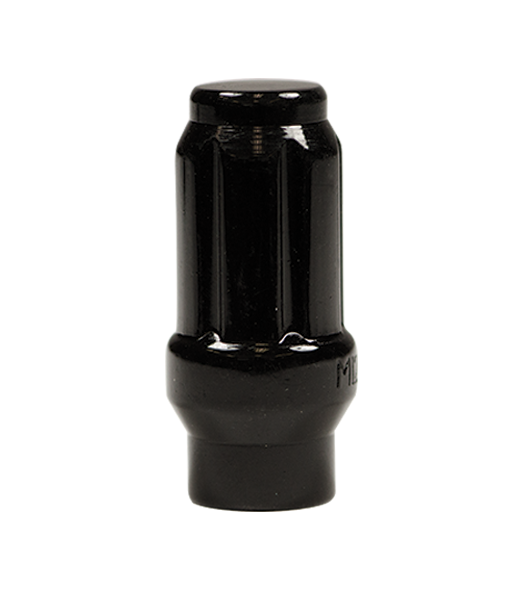 Ceco CD3804ETBK - (1) Écrou de siège conique bombé E/T noir à 6 cannelures 1/2 44 mm 19/21 mm hexagonal