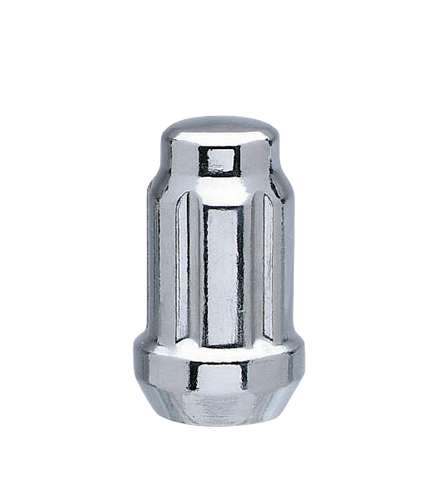 Ceco CD3807-100 - (100) Chrome 6 Spline Cone Seat Nut 12X1.5 35mm 19/21mm Hex