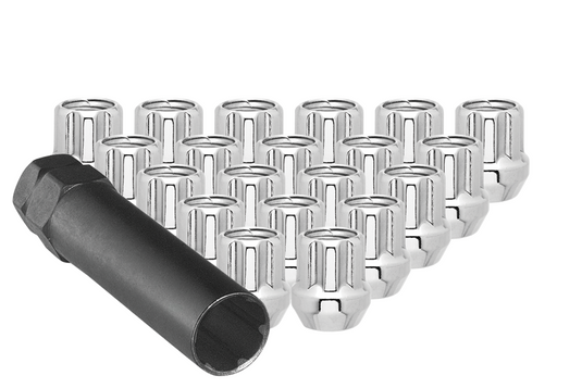 Ceco CD3809L-24OE - (24) CHROME OPEN 7 SPLINE NUT 14X1.50 25mm