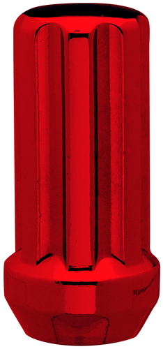 Ceco CD3809LRD - (1) Écrou de siège conique rouge à 7 cannelures 14X1,5 48 mm 21/22 mm hexagonal