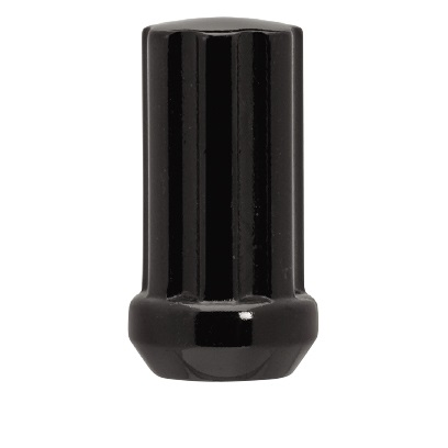 Ceco CD3810LBK-100 - (100) Écrou de siège conique noir à 7 cannelures 9/16 48 mm 21/22 mm hexagonal