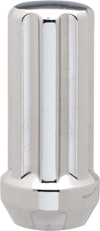 Ceco CD3812L - (1) Écrou de siège conique chromé à 7 cannelures 12X1,75 48 mm 21/22 mm hexagonal