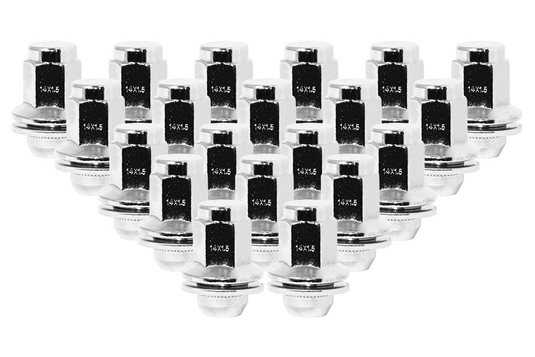 Ceco CD5309DL-20 - (20) Chrome Toyota OEM Style Shank Lug Nuts 14X1.5 46mm H 22mm HEX