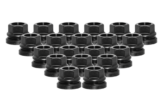 Ceco CD980027-20 - (20) BLACK Ford F-150 00-15 OPEN FLAT SEAT NUT 23mm HEX 21mm 14x2.00