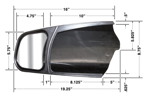 CIPA Driver and Passenger Side Towing Mirrors Extension Set Toyota Tundra 07-15 - RACKTRENDZ