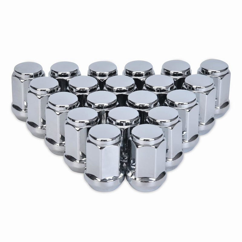Load image into Gallery viewer, Ceco CD1909SL-6 - (24) Chrome Bulge Acorn Lug Nuts 14x1.50 44mm 19mm Hex - RACKTRENDZ
