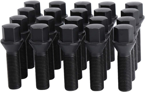 Ceco CD1807BK-20 - (20) Black Cone Seat Bolts 12x1.5 28mm 17mm Hex