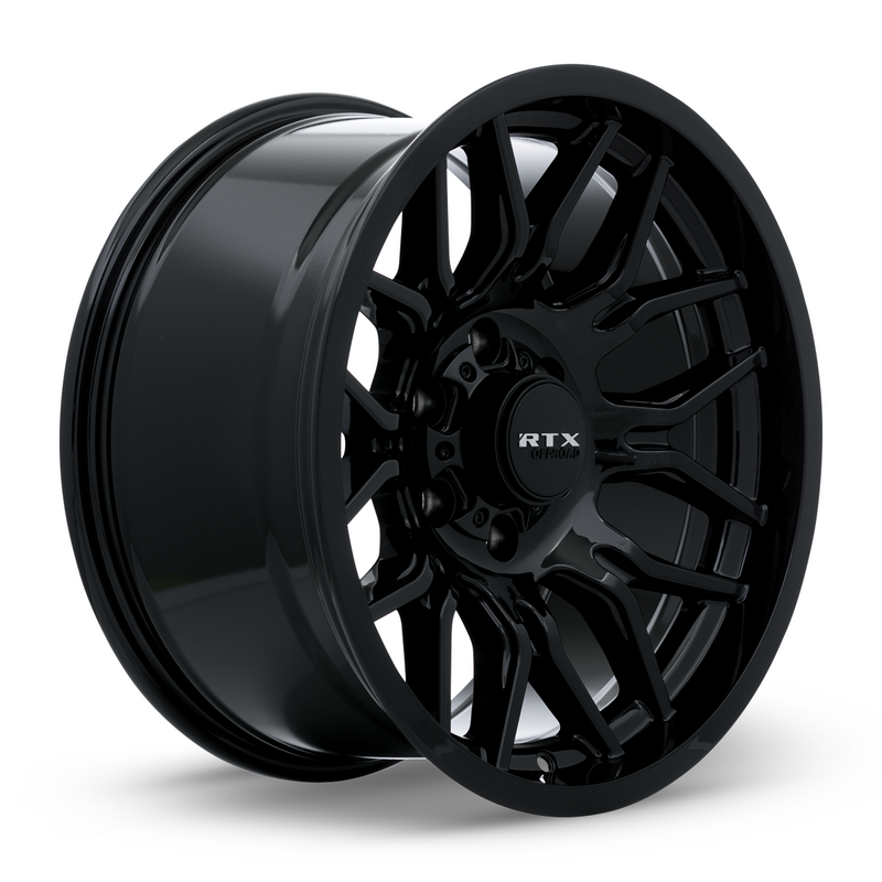 Chargez l&#39;image dans la visionneuse de la galerie, RTX® (Offroad) • 163748 • Griffe • Noir brillant • 18x9 5x139.7 ET-12 CB78.1
