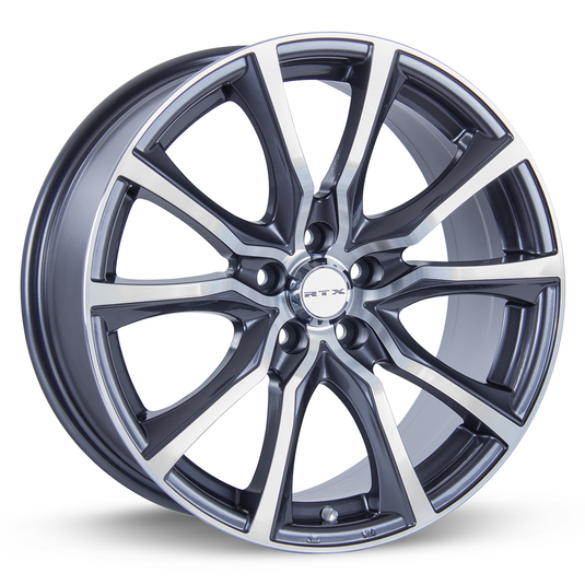 RTX® (RTX) • 081630 • Contour • Gunmetal Machined • 18x8 5x108 ET42 CB63.4