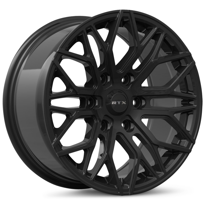 Load image into Gallery viewer, RTX® (RTX) • 083274 • D01 (6 Lugs) • Gloss Black • 19x8.5 6x132 ET40 CB74.5
