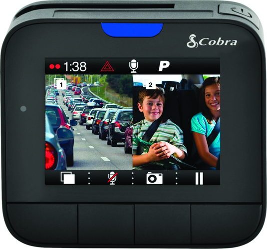 Cobra DASH2216D - Drive HD™ Dual View Dash Cam with Driver Alert System - RACKTRENDZ