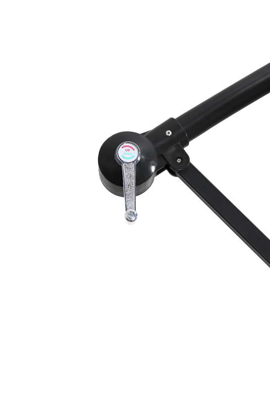 Patio Zone PZ-0501R - 10' Tilting Offset Umbrella in UV-Protected Polyester - Red