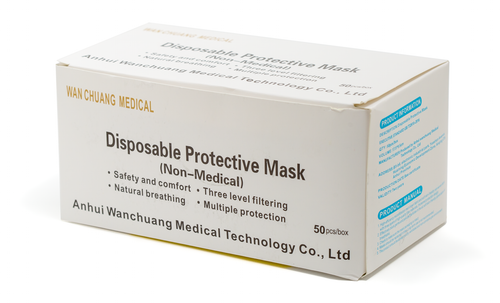 Rodac DM200ECORSP - Econo Disposable Mask Box of 50 - RACKTRENDZ