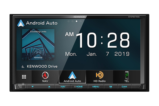 Kenwood DNR876S - 6.95" WVGA Navigation Digital Multimedia Receiver with Bluetooth & HD Radio - RACKTRENDZ