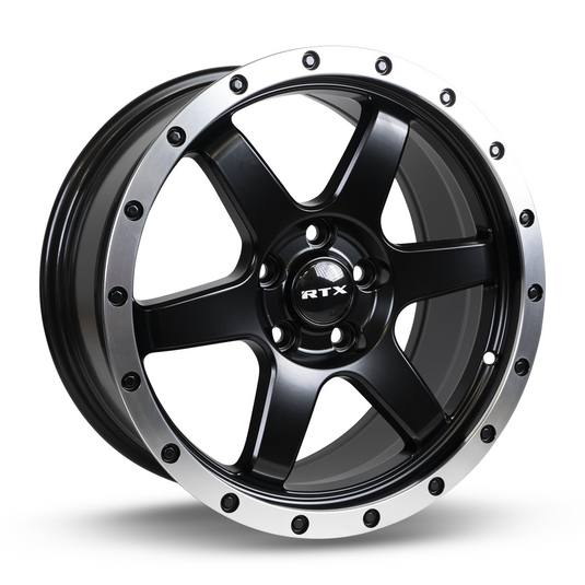 RTX® (RTX) • 083012 • Dakar • Satin Black Machined Edge Lip • 17x8 5x108 ET35 CB63.4