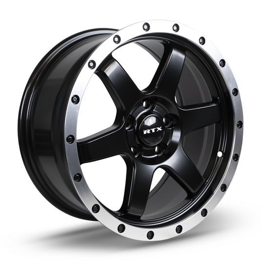 RTX® (RTX) • 083014 • Dakar • Satin Black Machined Edge Lip • 17x8 5x114.3 ET35 CB73.1