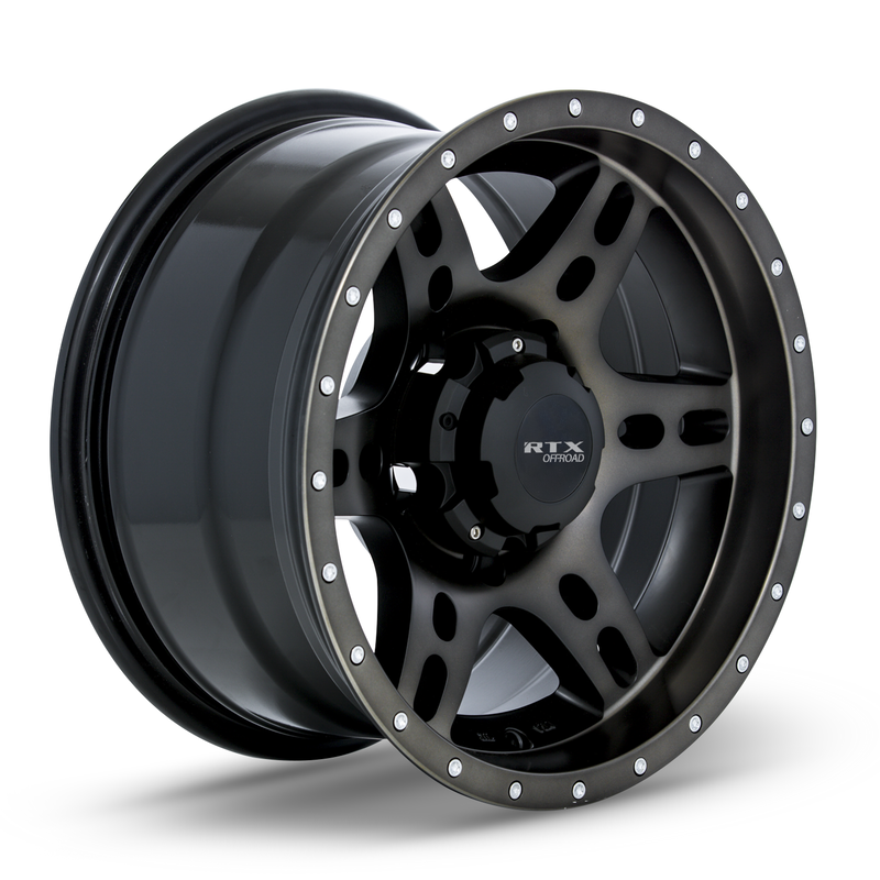 Load image into Gallery viewer, RTX® (Offroad) • 081930 • Delta • Black Machined Tinted Bronze • 15x6 5x114.3 ET0 CB81
