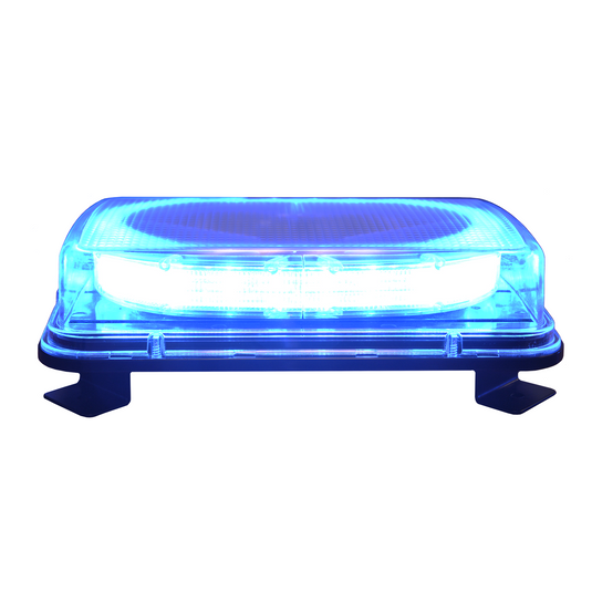 SPT E-7211AB - 3-in-1 11" LED Warning Light Blue/White - RACKTRENDZ